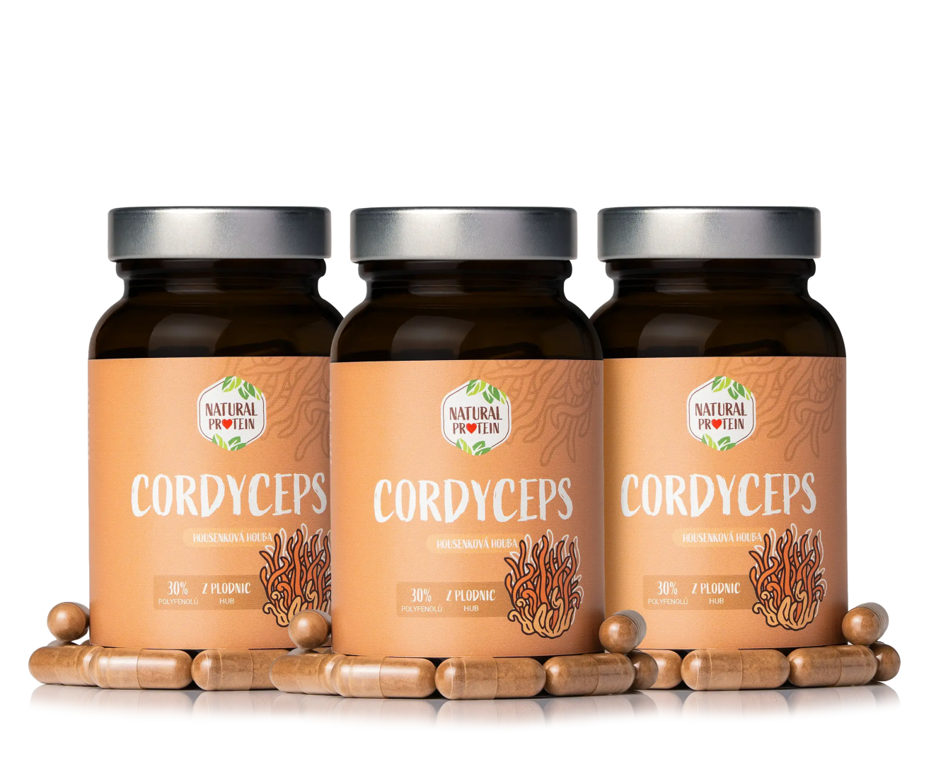 NaturalProtein Cordyceps (kapsle) 3 ks