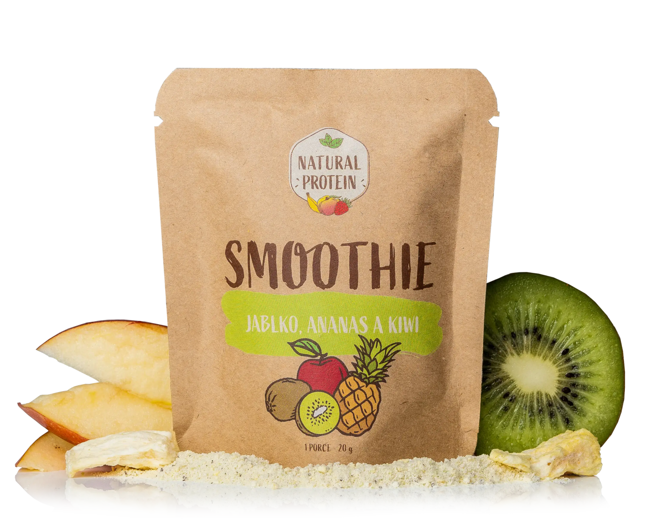 NaturalProtein Smoothie Ananas, kiwi, jablko