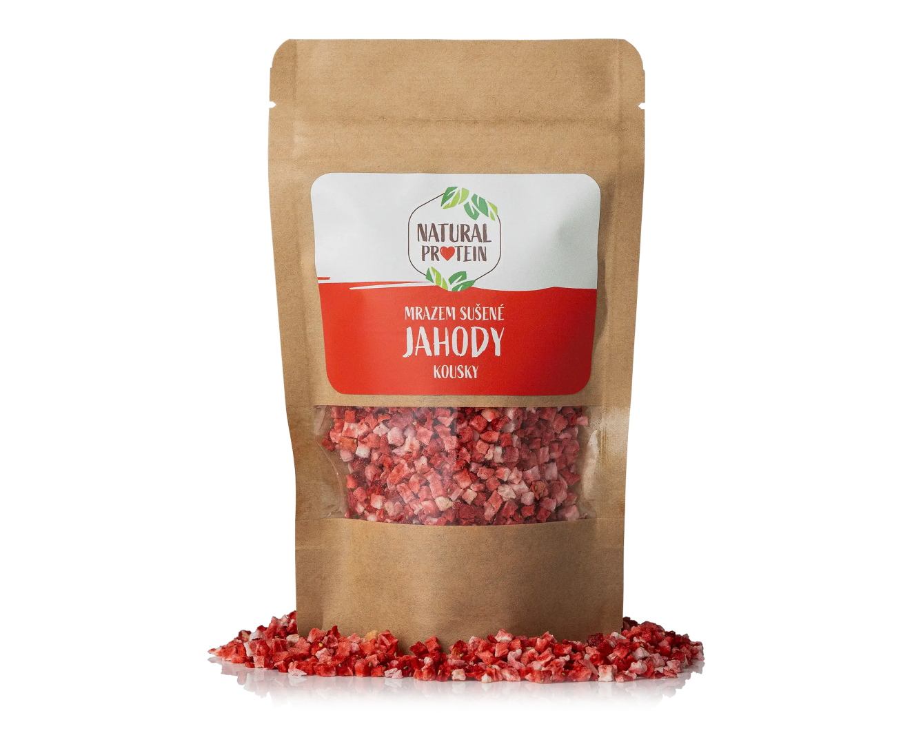 NaturalProtein Mrazem sušené jahody kousky