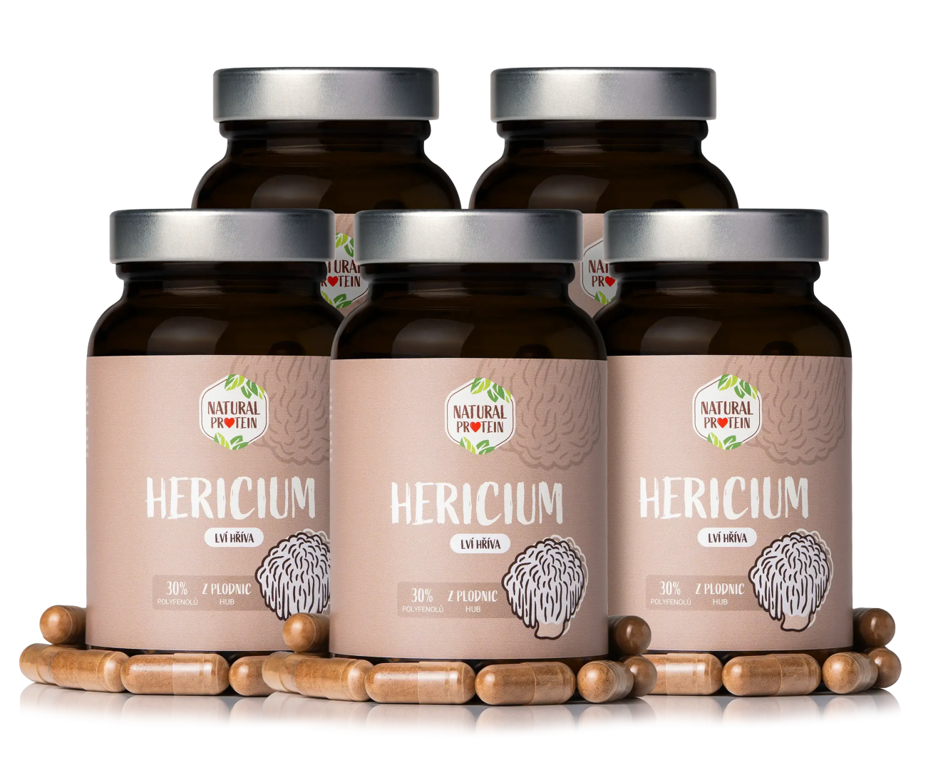 NaturalProtein Hericium (kapsle) 5 ks