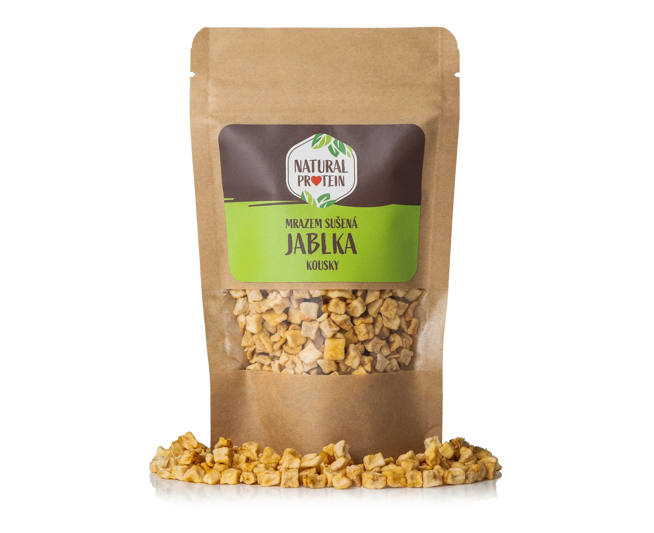 NaturalProtein Mrazem sušená jablka kousky