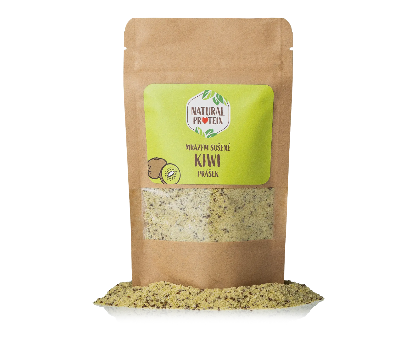 NaturalProtein Mrazem sušené kiwi prášek