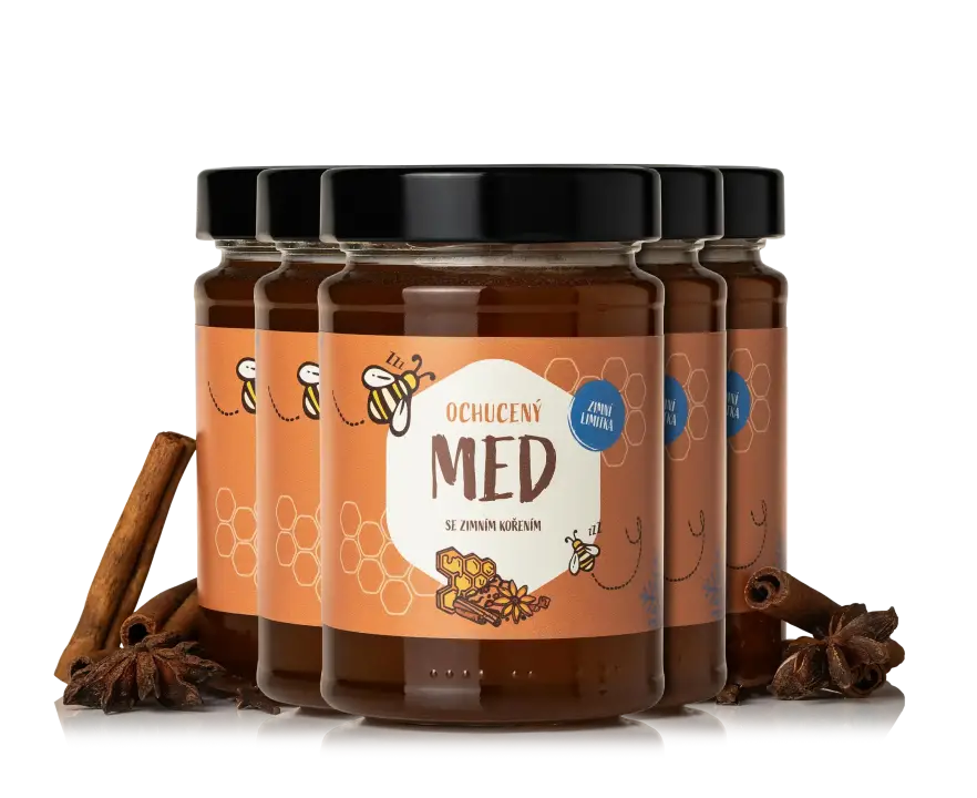 Akátový med se zimním kořením 5 kusů